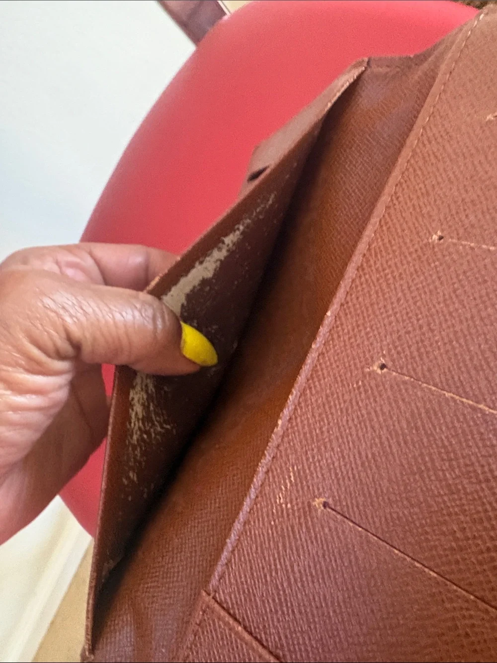 Louis Vuitton Monogram passport  Folded Card Wallet in Brown and Tan